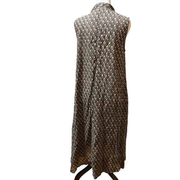 World Market Maxi Dress Paisley Pockets Boho Prairie Renaissance Cottage Country - Picture 2 of 3